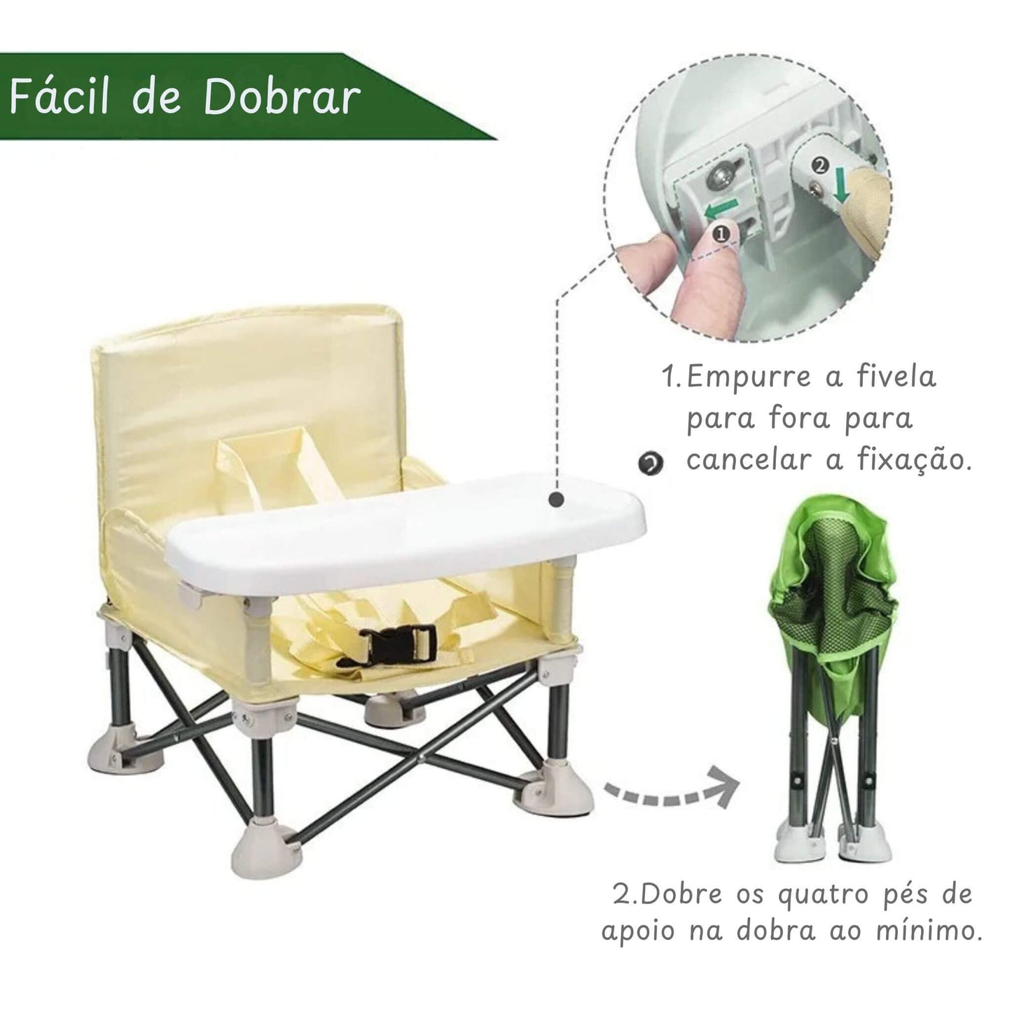 Cadeirinha Dobrável 2 em 1 - 2