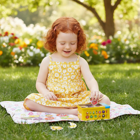 Quebra-Cabeça Montessori Legumes Educativo 6