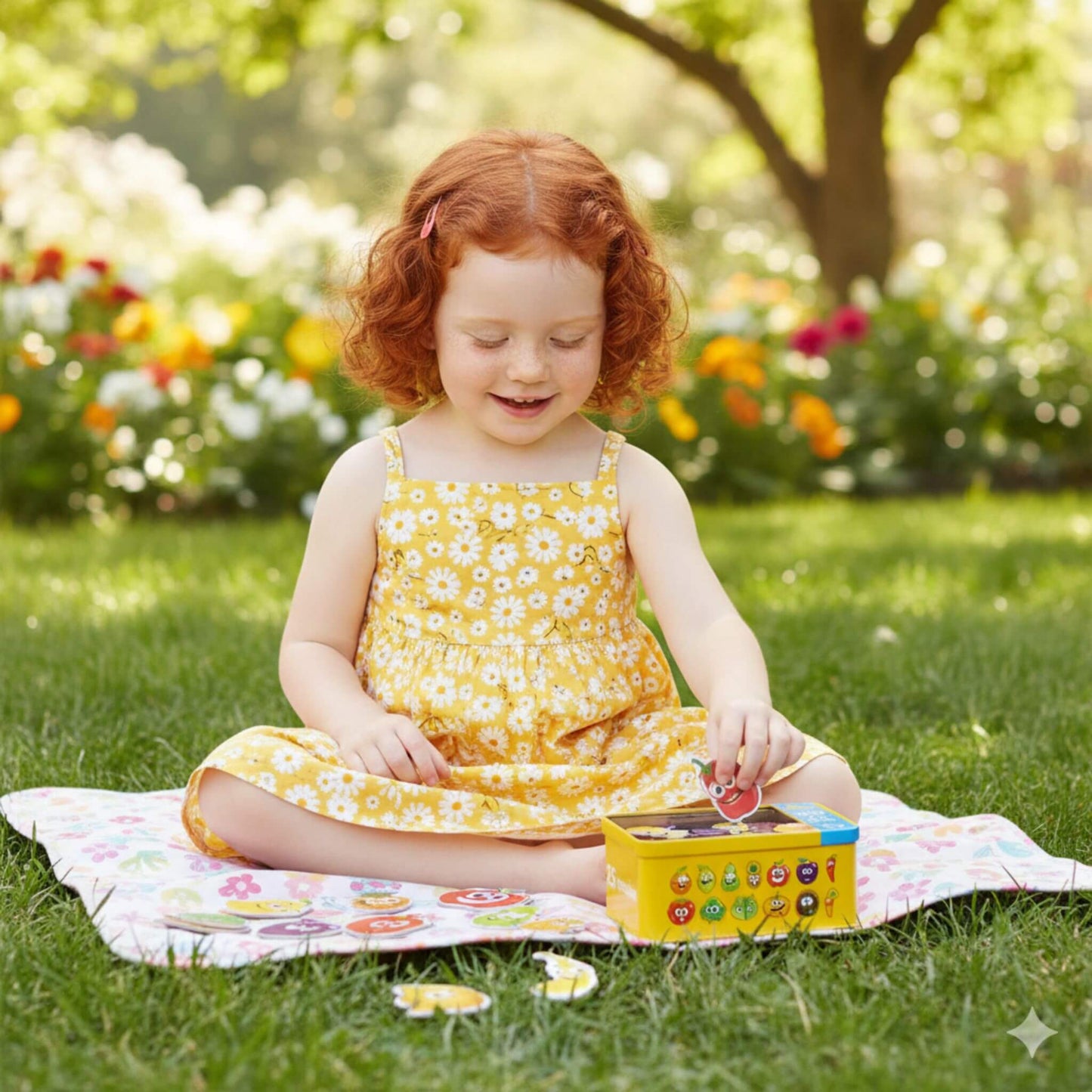 Quebra-Cabeça Montessori Legumes Educativo 6