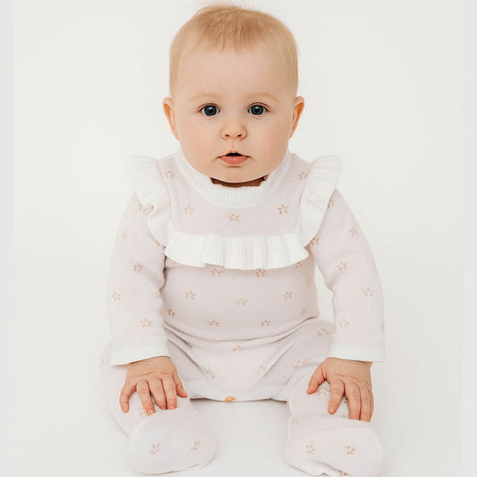 Macacão Para Bebê Menina Floral 6