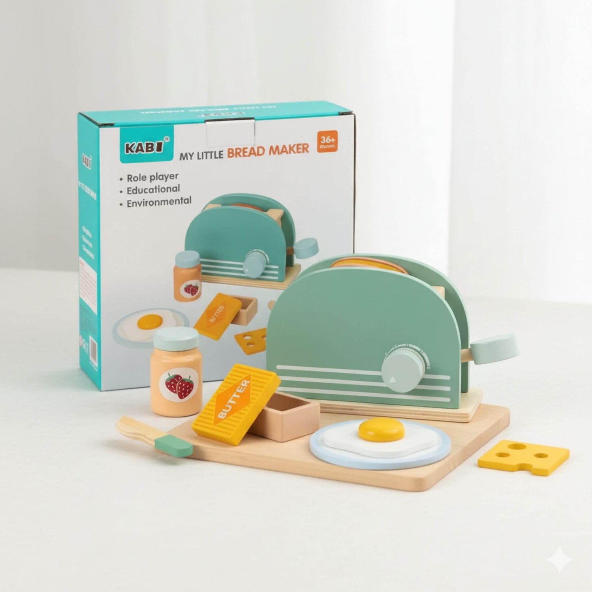 Brinquedo de Madeira Educativo| Torradeira 2