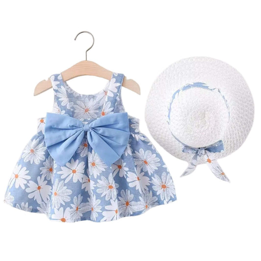 Vestido-de-Bebê-Modelo-Princesa-Floral-Azul-2