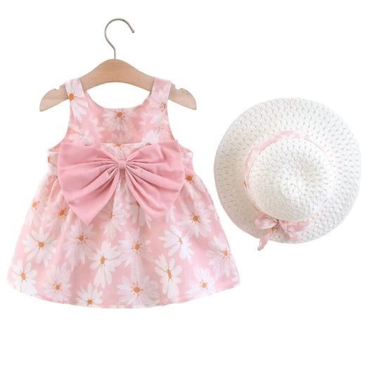 Vestido-de-Bebê-Modelo-Princesa-Floral-Rosa-2